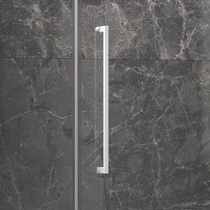 Kamalu ตู้อาบน้ำแกว่ง KT5000B 70x70บานพับอลูมิเนียมไร้กรอบประตูพับสำหรับโรงแรมวิลล่ากระจกนิรภัย - Product Image 5