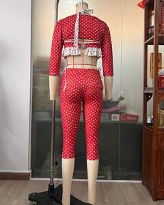 2026春季新款性感女装可爱印花两件套中长裤套装 - Product Image 5