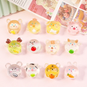 อุปกรณ์ตกแต่งการ์ตูนสามมิติ โปร่งแสง เรืองแสง ลายจักรราศีจีน DIY กาวครีม ตกแต่งเคสโทรศัพท์ ของตกแต่งจิ๋ว - Product Image 1