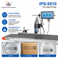 Imprimante industrielle TIJ IPS-9510 pour bouteilles, codeur de date, de numéro de lot, de code-barres et de logo pour plastique, verre, métal, pour l'alimentation et les boissons