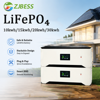 Batterie solaire au lithium-ion empilable en usine 48V 51.2V 400Ah 15Kwh 20Kwh 48 Volt LiFePO4 pour stockage d'énergie domestique