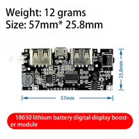 Module de batterie externe, alimentation mobile, bricolage, batterie au lithium 18650, affichage numérique, double sortie USB, carte de charge, carte mère