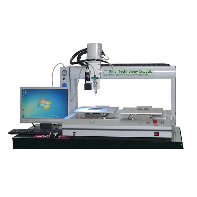 Dual Station Visual Dispensing Machine Equipped With Jet Valve System High Accuracy Automatic Precision Glue Dispenser