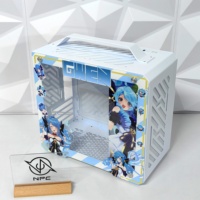 Meilleure vente 240mm MicroATX League of Legends Gwen tours d'ordinateur de jeu de dessin animé personnalisées avec fenêtre de panneau latéral