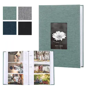 Wholesale Linen Photo Album Custom 4x6 Horizontal Pictures Cover Little Baby Family Simple Wedding Scrapbook