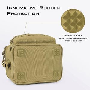 Bolsa de Pesca Oxford con Compartimentos para Cañas y Accesorios, 7 Compartimentos, Cierre de Cremallera, para Agua Salada y Dulce, con Correa para Hombro - Product Image 4