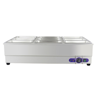 9 casseroles 1/3GN x 10cm grande capacité Buffet en acier inoxydable de bonne qualité Bain Marie