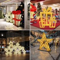 Boîte Cadeau en Acrylique LED 3D sur Mesure, Conception Directe du Fabricant, Motif pour Projet d'Éclairage d'Événements Festifs en Place Publique