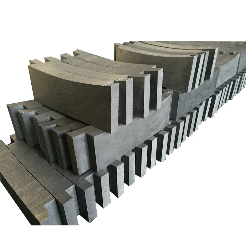 0.8mm grain size molded artificial kiln slider graphite brick carbon block plate
