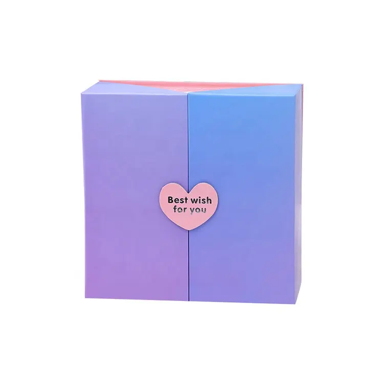 Factory wholesale Luxury custom double door open packaging box and gift creative gift box set for Valentine's Day,birthday gift