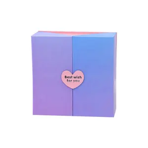 Factory wholesale Luxury custom double door open packaging box and gift creative gift box set for Valentine's Day,birthday gift
