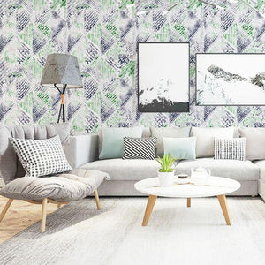 호텔 응용 프로그램을위한 현대적인 디자인 추상적이고 개인화 된 풍부한 색상 부직포 벽지 - Product Image 2