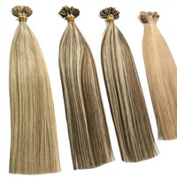 Extensions de cheveux russes Dragonbeauty pré-collées, 100% cheveux humains Remy, double épaisseur, pointe en U, vente en gros, promotion