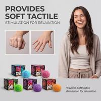 Balle à presser moelleuse Needoh Smiley Flower, jouet anti-stress en peluche douce, balle de relaxation pour enfants et adultes