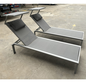 <span class=keywords><strong>Tumbona</strong></span> de Jardín de Alta Calidad <span class=keywords><strong>con</strong></span> Estructura de Aluminio, Malla de Tela Ajustable y <span class=keywords><strong>Toldo</strong></span> para Resort - Product Image 4