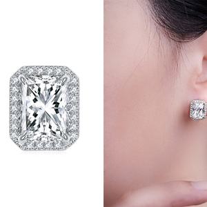 Pendientes de Aro de Plata de Ley 925 al por Mayor, Pendientes Redondos con Circonita - Product Image 4