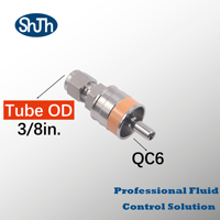 SHJH-LOK Raccords rapides forgés en acier inoxydable 316, embout mâle à raccordement rapide, haute pression, filetage NPT 1/2 po, longueur totale ASME DIN ASTM
