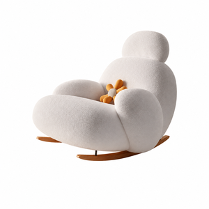 Fauteuils de salon - <span class=keywords><strong>Fauteuil</strong></span> à bascule de luxe - Doux, durable, ergonomique pour le salon - <span class=keywords><strong>Fauteuil</strong></span> à bascule <span class=keywords><strong>moderne</strong></span> de style nordique - Product Image 1