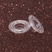 Oeillets en plastique polyester transparent noir et blanc personnalisés pour chaussures et vêtements