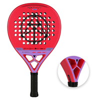 Raquette de padel en fibre de carbone 12K à faible MOQ, version professionnelle, approuvée FIP, de qualité supérieure, pour joueurs polyvalents