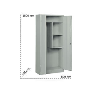 Mueble escoba multiusos Tecnotelai 800x400x1800mm con cerradura de varilla - Product Image 2
