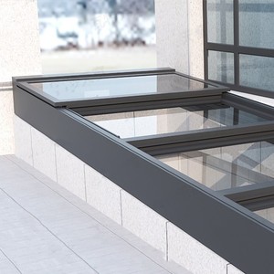 DTOP Nuevo diseño aleación de aluminio automático deslizante en la azotea patio techos retráctiles <span class=keywords><strong>tragaluz</strong></span> plegable - Product Image 4