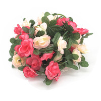 Guirlande lumineuse LED en forme de rose artificielle avec feuilles florales pour la décoration de la maison, des mariages et des fêtes