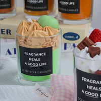 Commerce extérieur, exportation de Chine, bougie parfumée en cire de soja, verre INS, luxe, aromathérapie, bougie artisanale mignonne, niche de chambre à coucher, cadeau d'anniversaire