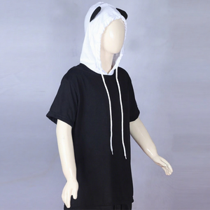 Sudaderas con Capucha de Alta Calidad 100% Algodón Orgánico para Niños, Sudaderas de Manga Corta con Logotipo Frontal - Product Image 1