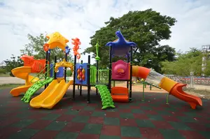 Yeni ürün dayanıklı slaytlar çocuklar büyük açık oyun alanı ekipmanları