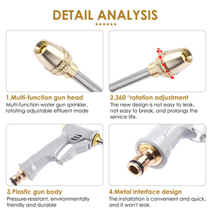 <span class=keywords><strong>Lance</strong></span> de nettoyage <span class=keywords><strong>haute</strong></span> <span class=keywords><strong>pression</strong></span> <span class=keywords><strong>pour</strong></span> lavage de voiture Pistolet à eau <span class=keywords><strong>pour</strong></span> <span class=keywords><strong>tuyau</strong></span> <span class=keywords><strong>d</strong></span>'eau - Product Image 4