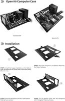 Boîtier PC en plein air pour banc de test ATX/M-ATX/ITX, boîtier d'ordinateur pour X79 X99 Stock avec ATX PSU