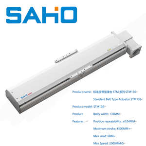 SAHO Módulo de Guía Lineal de Precisión STM136 de Bajo Costo, de Aluminio, Antipolvo, Carril de 4000mm, Cojinete de Motor Deslizante para Grabado CNC - Product Image 2
