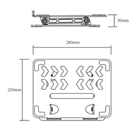 Nouveau support pliable pour ordinateur portable/tablette en acier au carbone moderne, réglable en hauteur, pour la maison/le bureau