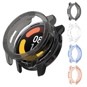 Housse pour <span class=keywords><strong>Xiaomi</strong></span> <span class=keywords><strong>Watch</strong></span> S1 Active Clear Protective Bumper Shell Frame Pour <span class=keywords><strong>Xiaomi</strong></span> Mi <span class=keywords><strong>Watch</strong></span> Color 2 Soft TPU Protector Case - Product Image 1