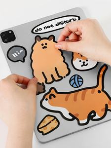Calcomanía de PVC de dibujos animados bonitos, calcomanía impermeable DIY, funda decorativa para ordenador, papelería impresa para iPad, teléfono, portátil, equipaje - Product Image 3
