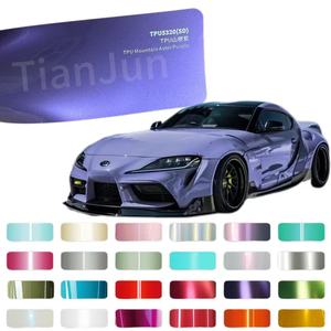 Film de protection de peinture automobile 3M Chrome Vinyl WrapDry Installation Auto-réparant PPF TPU, rouleau de film vinyle coloré PPF, 15 mètres - Product Image 1