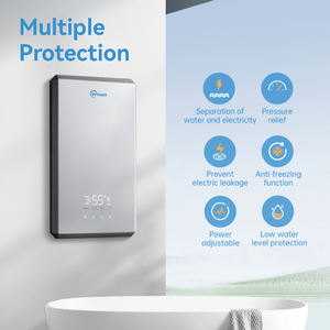 Calentador de Agua Eléctrico Instantáneo Vertical de 8kW, Grande, para Toda la Casa, Elemento Calefactor de Aluminio Fundido - Product Image 4