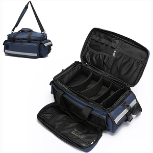 Sac de traumatologie avec séparateurs amovibles, sac de premiers secours imperméable pour les soins à domicile, organisateur d'urgence professionnel pour les premiers intervenants - Product Image 1