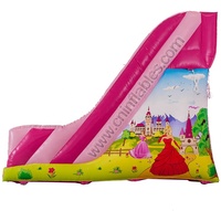 Glissière de princesse gonflable rose populaire personnalisée