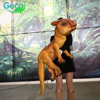 Marionnette de dinosaure bébé Parasaurolophus animatronique personnalisable pour les parcs à thème et les parcs d'attractions