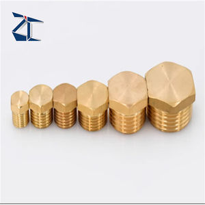 قابس مشفه من النحاس الأصفر ZC سدادة ذات شفة ملولبة سدادة مشابك أخرى - Product Image 3