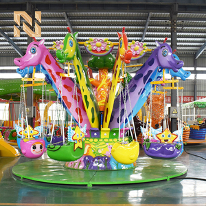 Manège Nova Rides Girafe : Chaise Volante en Fibre de Verre et Acier pour Parc d'Attractions Intérieur - Autres Manèges de Parc d'Attractions - Product Image 1