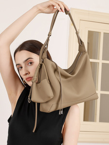 New Arrivals woman <b>handbags</b> wholesale trendy <b>handbags</b> for women luxury designer genuine leather with mini bag charm - Product Image 2