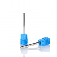 Fraise droite à deux cannelures pour bois, outils de gravure CNC, fraise à queue en carbure pour machine de découpe, OEM/ODM, revêtement TiN