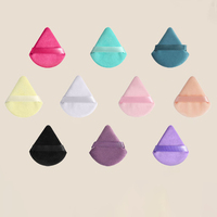 Black Beauty Puff Éponge de maquillage en pur coton lavable et doux Outil de maquillage hydrophile pour le visage avec logo personnalisé emballé