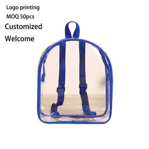 Zaino Trasparente in PVC per Bambini, <span class=keywords><strong>Impermeabile</strong></span>, Carino, per <span class=keywords><strong>Asilo</strong></span> e Scuola, Personalizzabile con Design Geometrico, Borsa da Viaggio - Product Image 2
