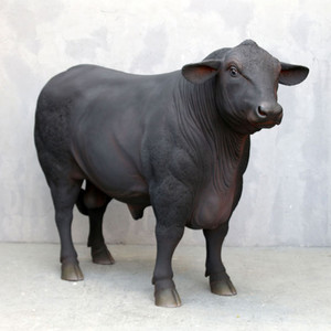 Large Outdoor Fiberglass Cow Sculpture Life-Size Resin <strong>Animal</strong> <strong>Ornament</strong> for <strong>Garden</strong> Art Decoration Anime-inspired Craft Model - Product Image 2