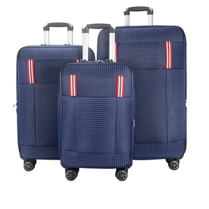 Ensemble de bagages souples Qideming en tissu, 3 pièces, avec serrure, en EVA, couleur/logo personnalisé, vente en gros à bas prix, usine OEM Dongguan - Product Image 1