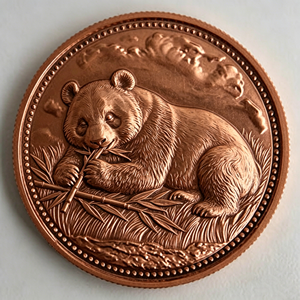 <span class=keywords><strong>Moneda</strong></span> Conmemorativa de Cobre Puro con <span class=keywords><strong>Panda</strong></span> Chino en Relieve 3D de 1 OZ, Detallada y Meticulosamente Elaborada, para Regalos Coleccionables - Product Image 1